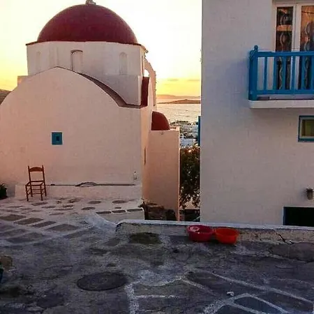 Traditional Split Level House In 펜션 Mykonos Town